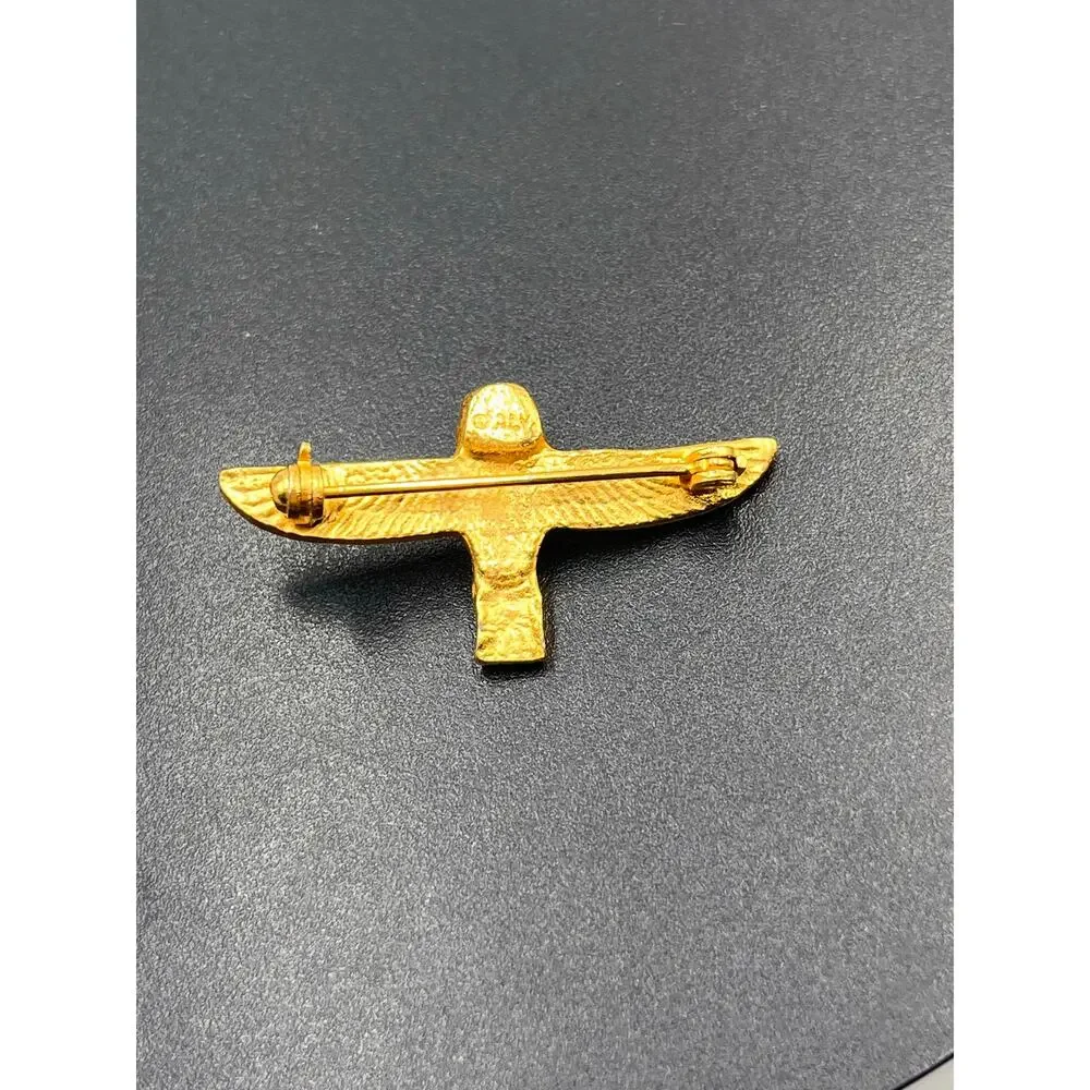 Alva‎ Museum Repro Ba Amulet Egyptian Soul Or Spirit of Afterlife Pin Brooch